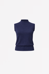 SLEEVELESS COTTON PULL GLORIA - NAVY AND WINE - PULLS - SCAPA FASHION - SCAPA OFFICIAL
