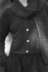 ALPACA BOUCLÉ BOBBY CARDIGAN - PULLS - SCAPA FASHION - SCAPA OFFICIAL