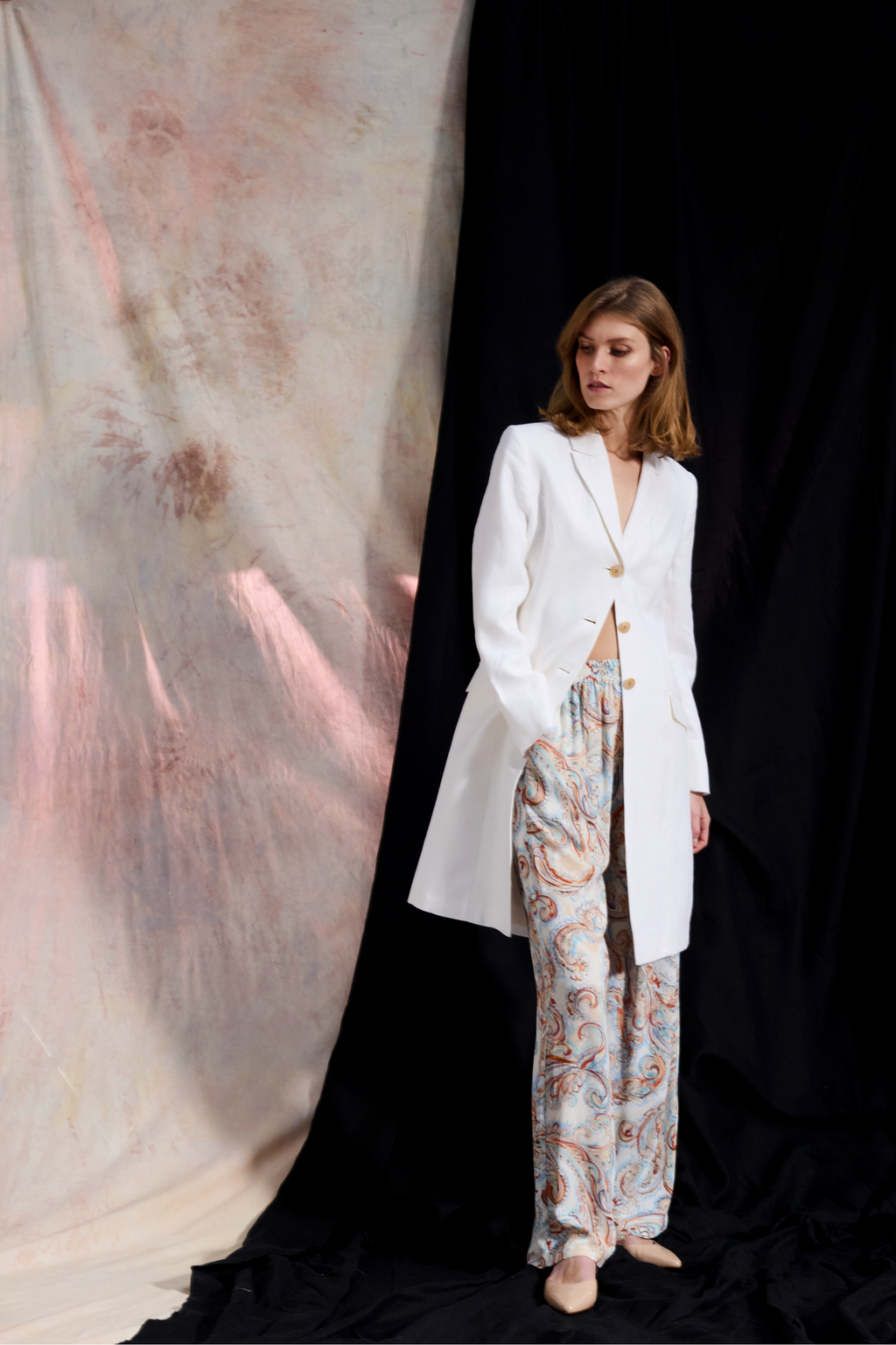 ITALIAN LINEN COAT MARGO - COATS - SCAPA FASHION - SCAPA OFFICIAL