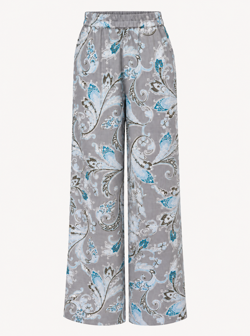 WOOL TROUSER BEVERLINE - PAISLEY GREY