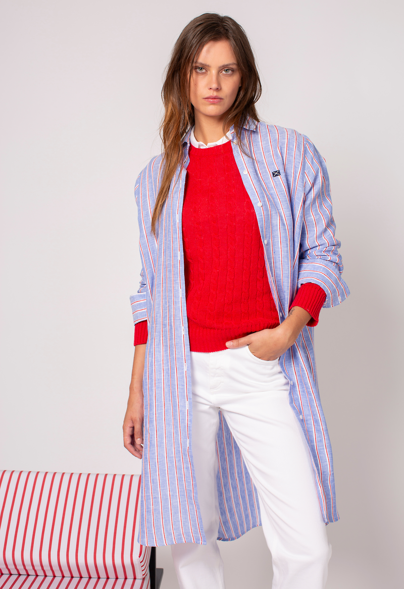 COTTON TROUSER JEANS  RENEE - TROUSERS - SCAPA FASHION - SCAPA OFFICIAL