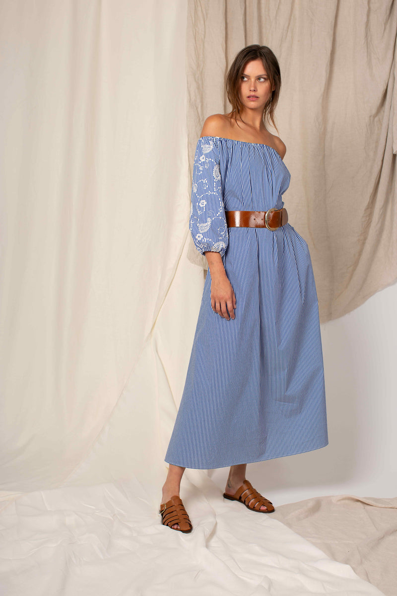 OFF THE SHOULDER DRESS SHELBY BIS - DRESSES - SCAPA FASHION - SCAPA OFFICIAL