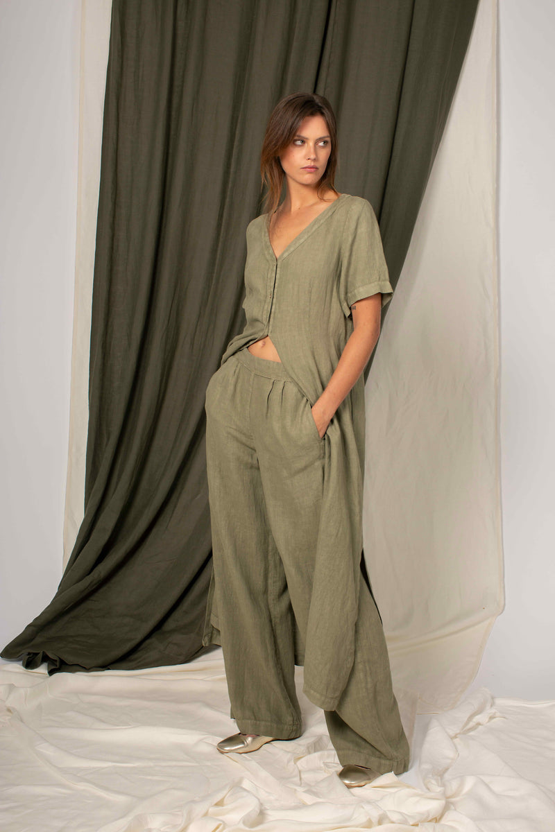 LINEN TROUSER MAURIEN - TROUSERS - SCAPA FASHION - SCAPA OFFICIAL