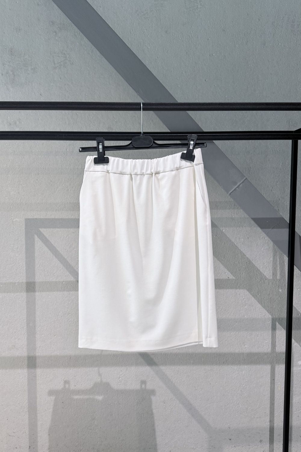 COOL WOOL SKIRT KATHARINA - OFF WHITE
