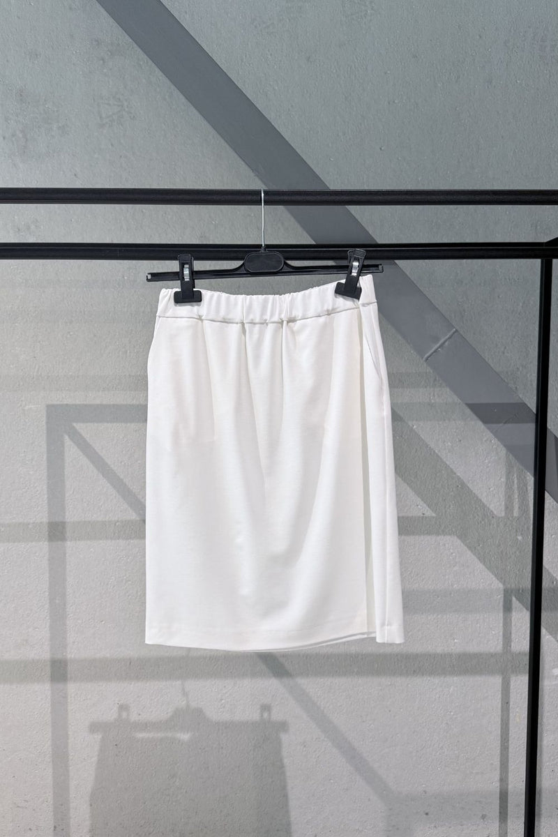 COOL WOOL SKIRT KATHARINA - OFF WHITE