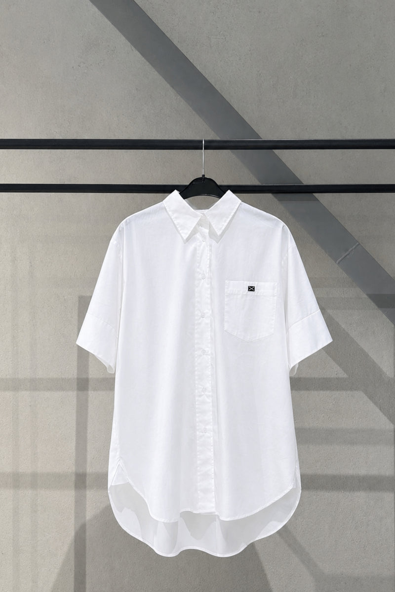 COTTON MIX SHIRT RIANNA - WHITE