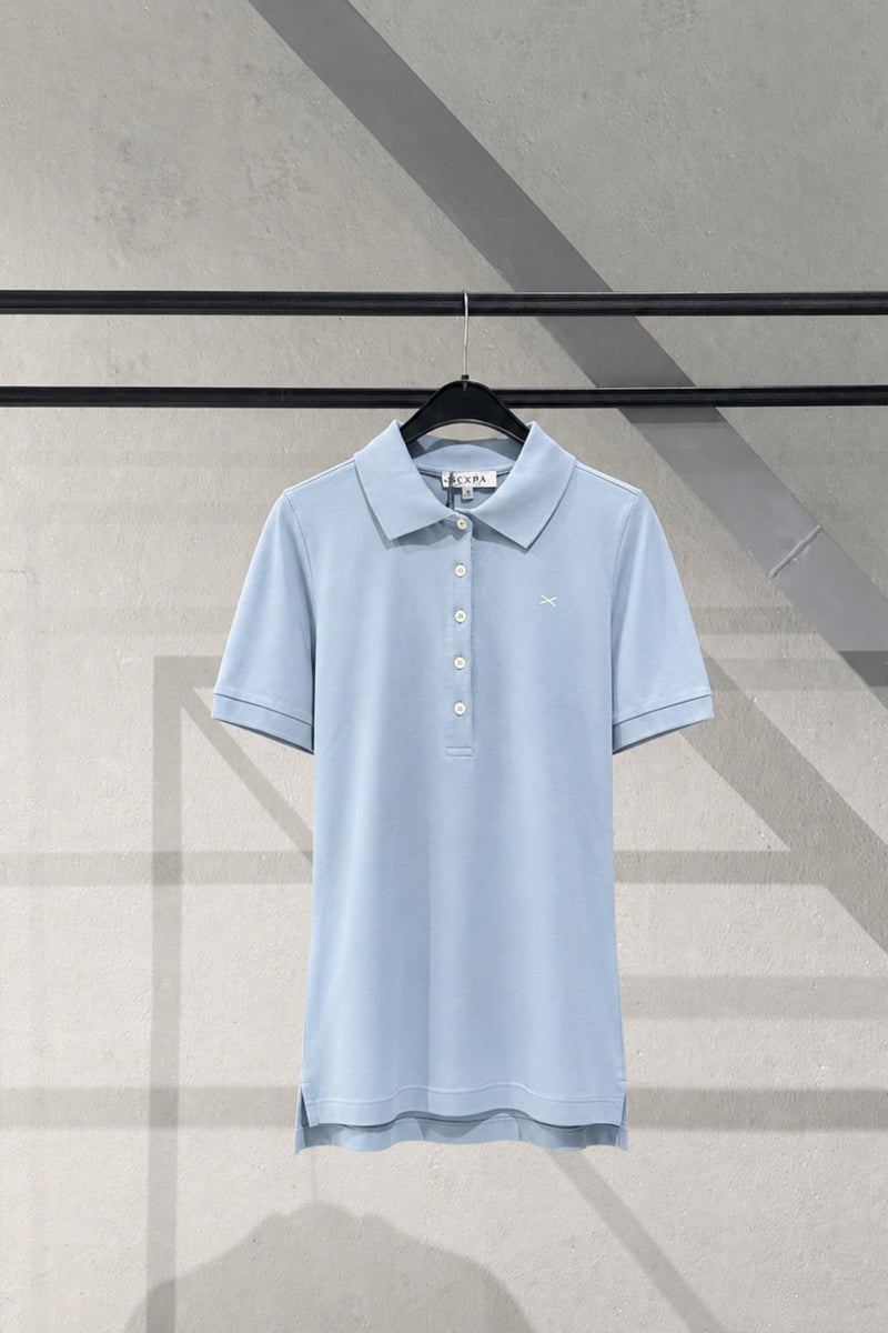 COTTON POLO HALL1 - NAVY/AQUA/ORANGE/SKY
