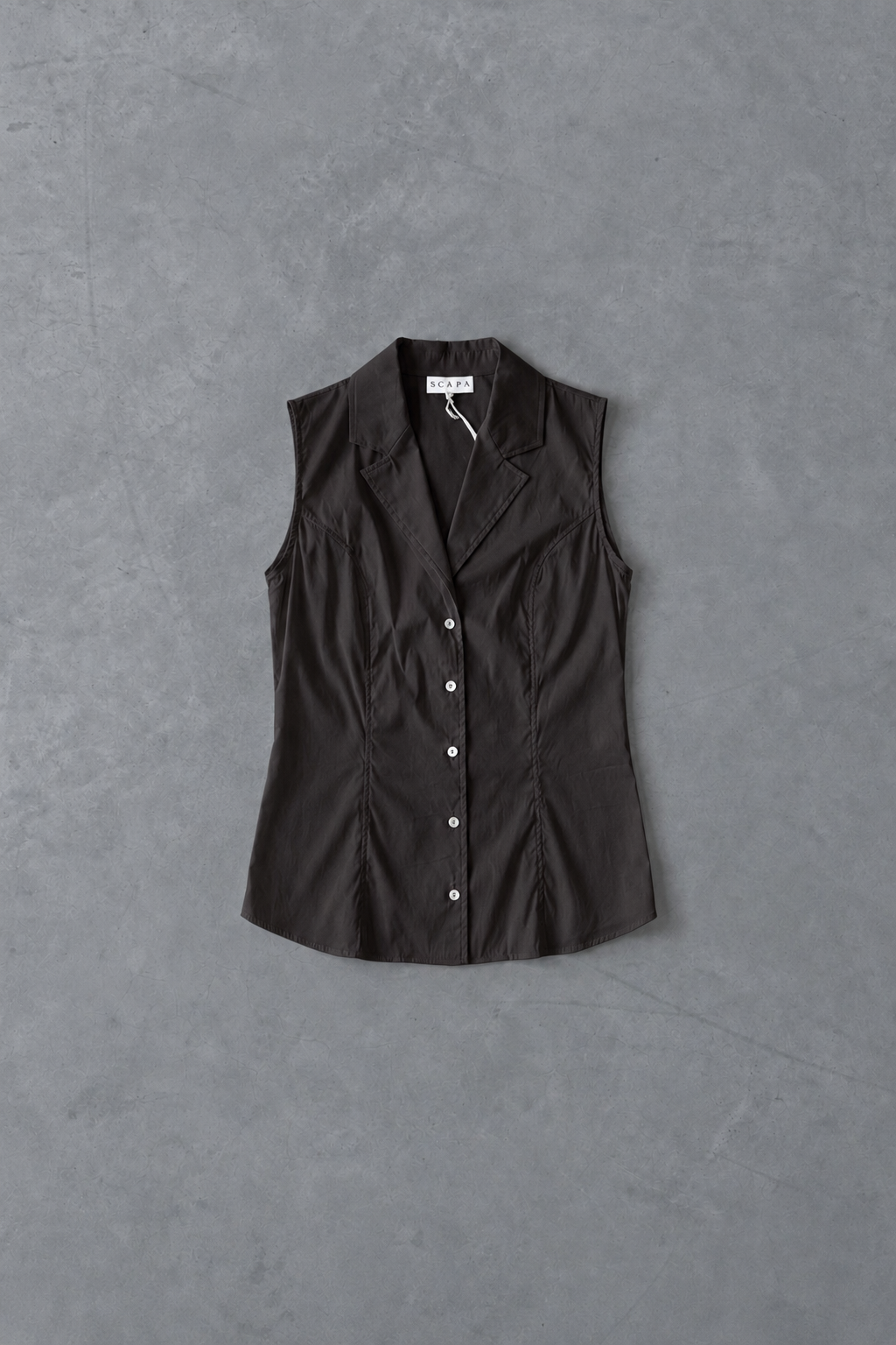COTTON SHIRT TOP  YAELLE - NAVY/BEIGE/LIGHT BLUE/CHOCOLATE