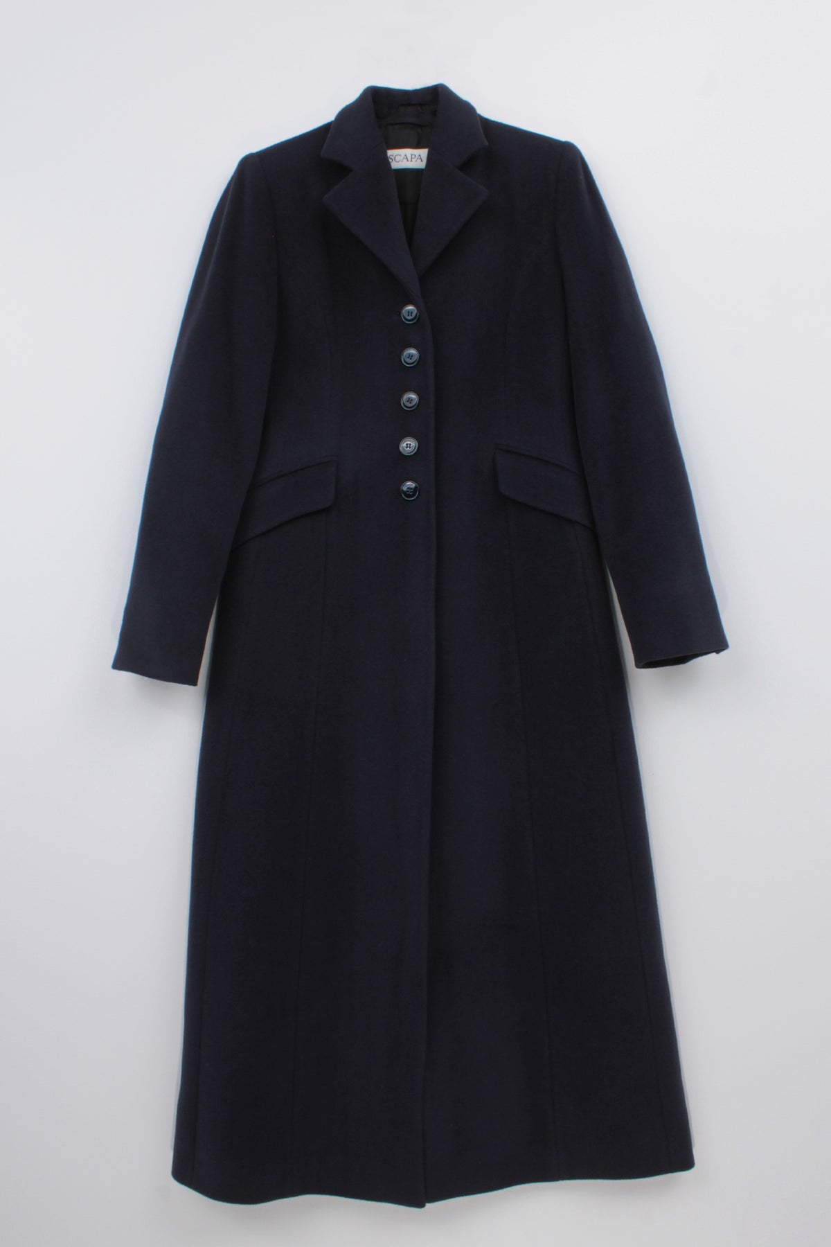 VIRGIN WOOL SINGLE-BREASTED COAT CHARLOTTE BIS - COATS - SCAPA FASHION - SCAPA OFFICIAL