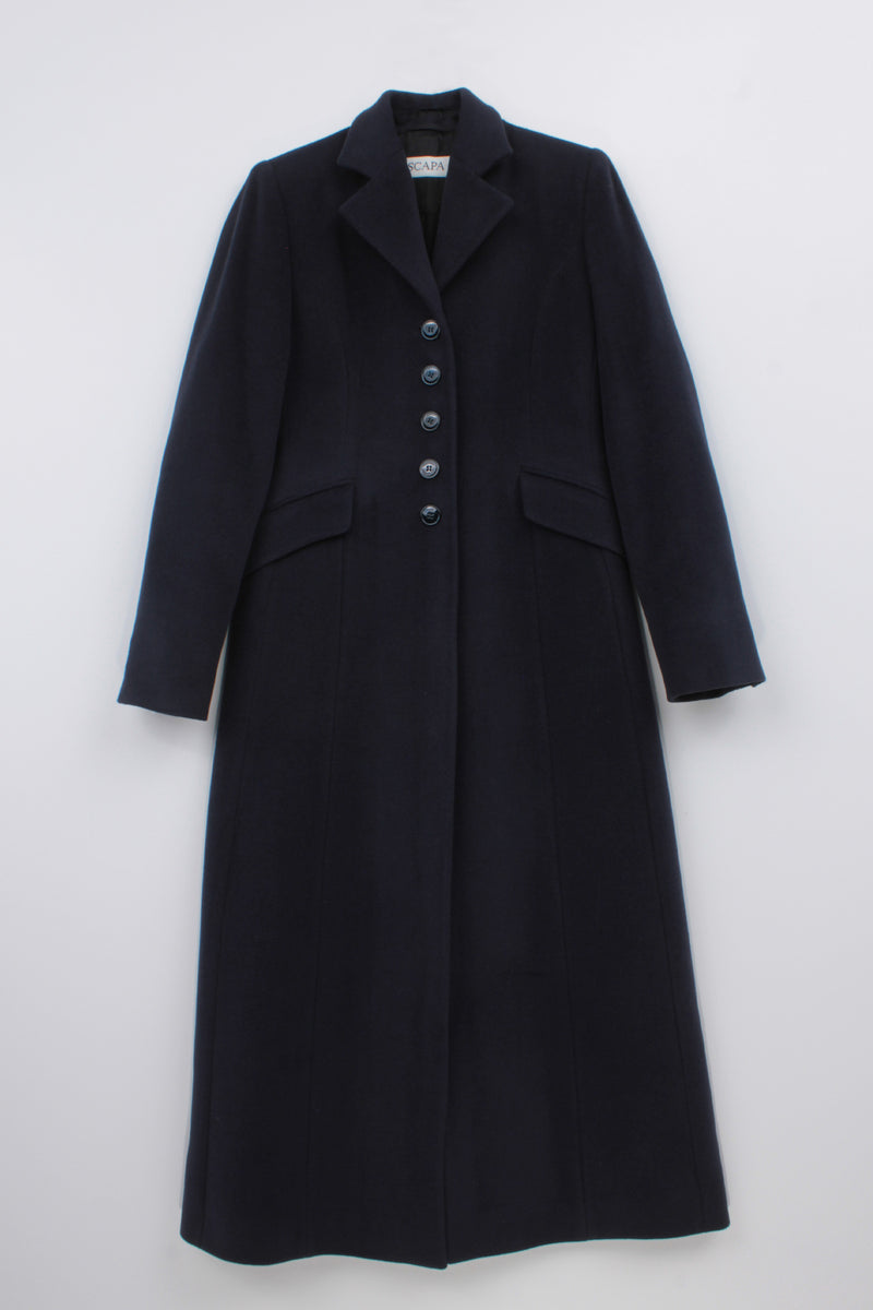 VIRGIN WOOL SINGLE-BREASTED COAT CHARLOTTE BIS - COATS - SCAPA FASHION - SCAPA OFFICIAL