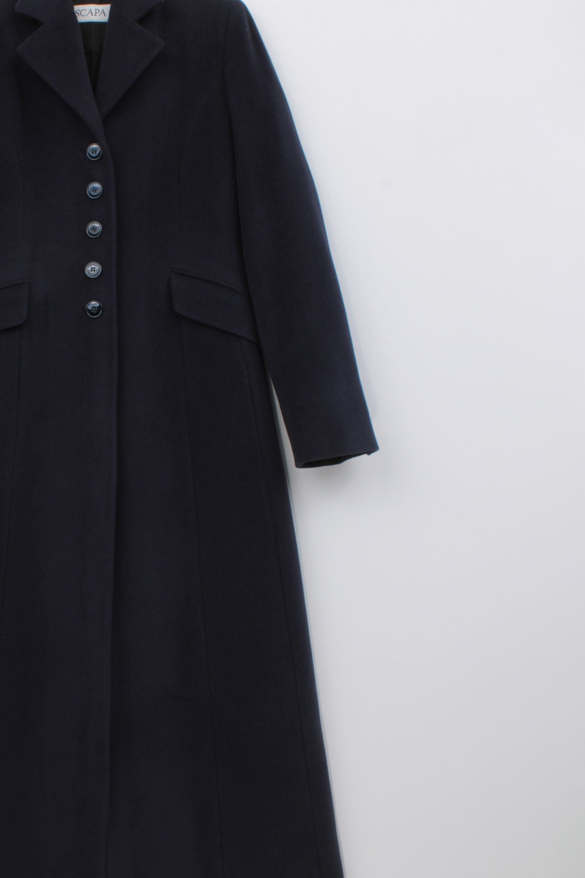 VIRGIN WOOL SINGLE-BREASTED COAT CHARLOTTE BIS - COATS - SCAPA FASHION - SCAPA OFFICIAL