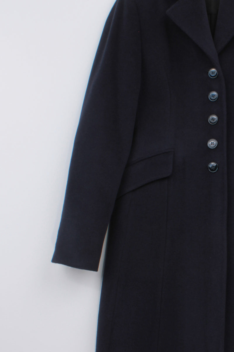 VIRGIN WOOL SINGLE-BREASTED COAT CHARLOTTE BIS - COATS - SCAPA FASHION - SCAPA OFFICIAL