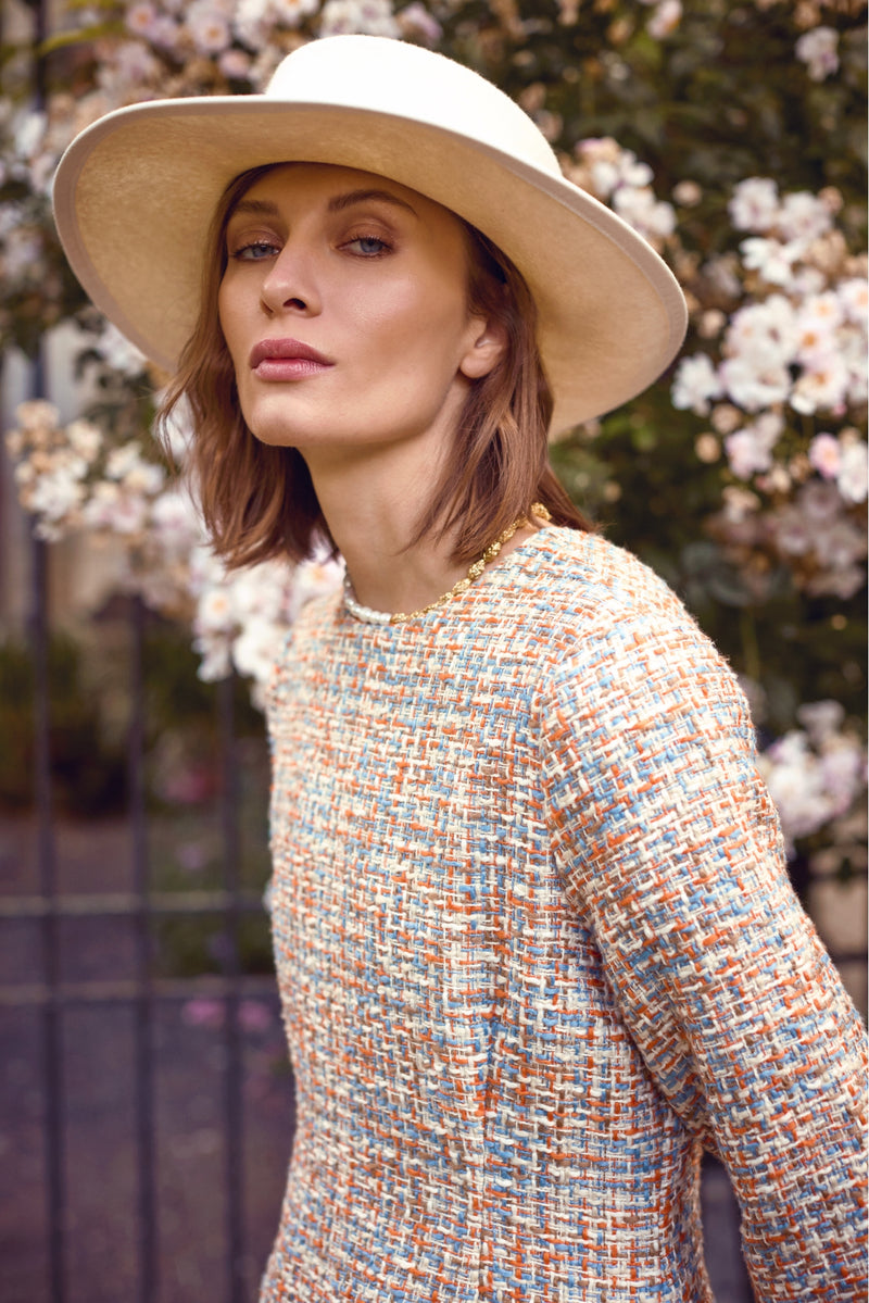 cotton tweed dress Dolce & Gabbana Cotton Raschel Tweed Mini Dress