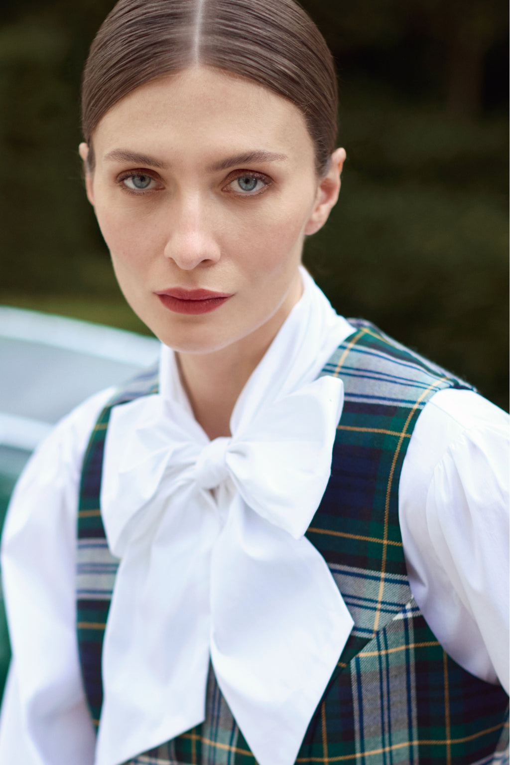COTTON BLEND BOW-DETAIL SHIRT CIMONA - SHIRTS - SCAPA FASHION - SCAPA OFFICIAL