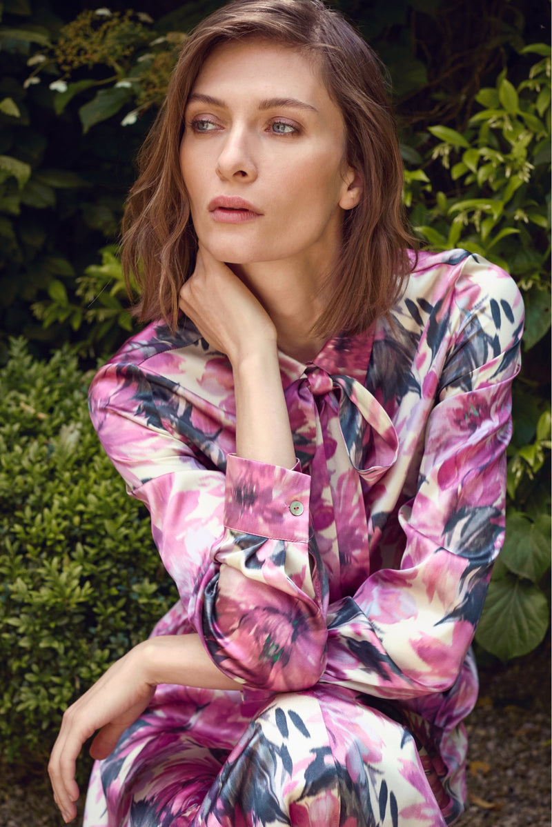 SILK PAISLEY PRINT DRESS CHARLIE - DRESSES - SCAPA FASHION - SCAPA OFFICIAL
