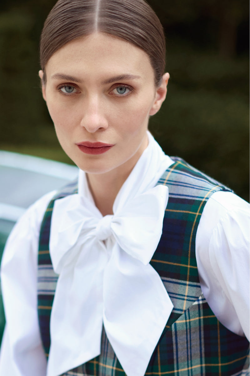 WOOL TRADITIONAL TARTAN WAISTCOAT JANE - GILETS - SCAPA FASHION - SCAPA OFFICIAL