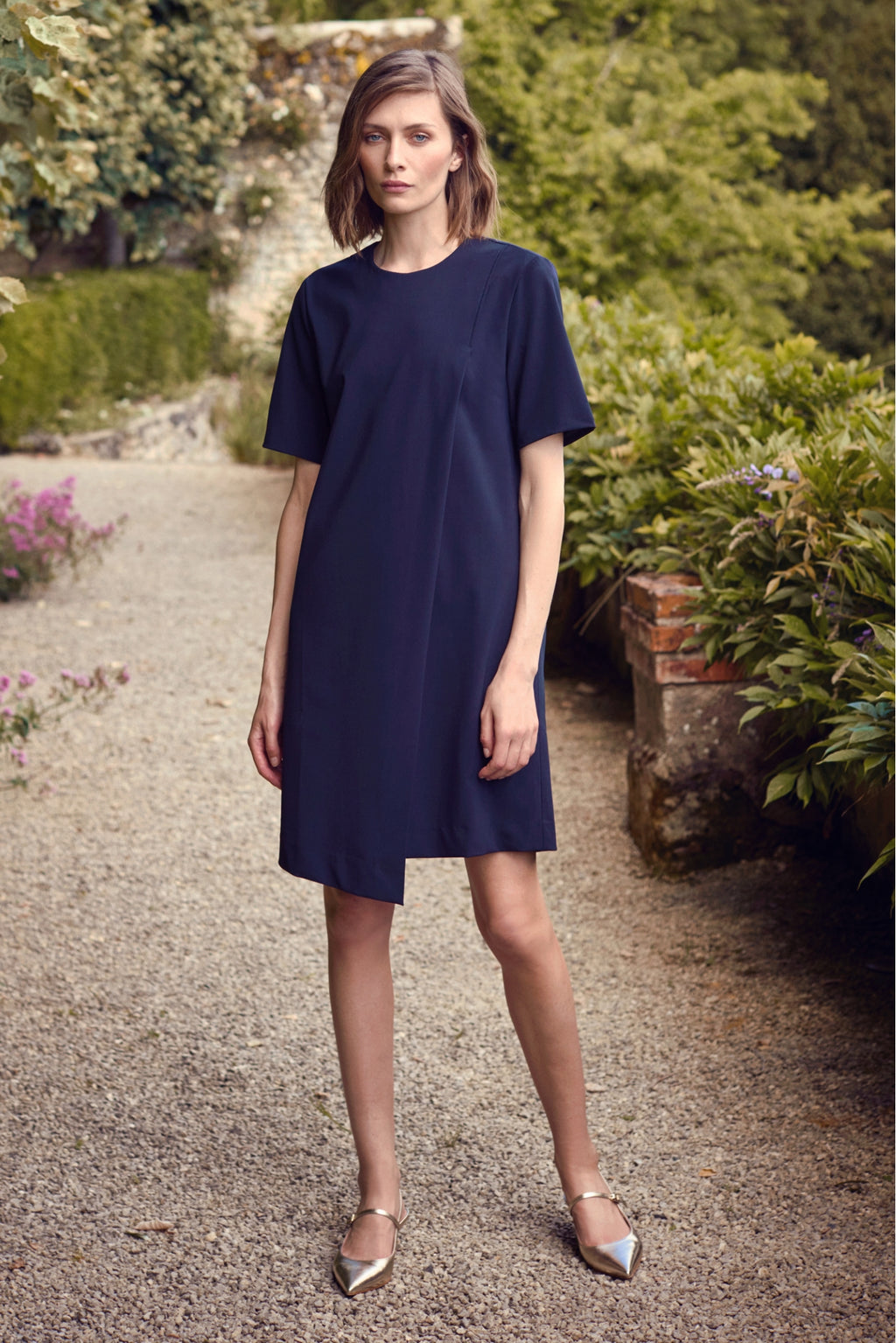 COOL WOOL ASYMMETRICAL DRESS PIXY - DRESSES - SCAPA FASHION - SCAPA OFFICIAL