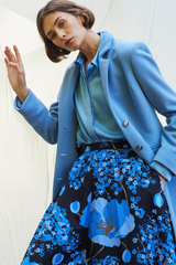 TAFFETA FLORAL PRINT MAXI SKIRT OSCAR - SKIRTS - SCAPA FASHION - SCAPA OFFICIAL