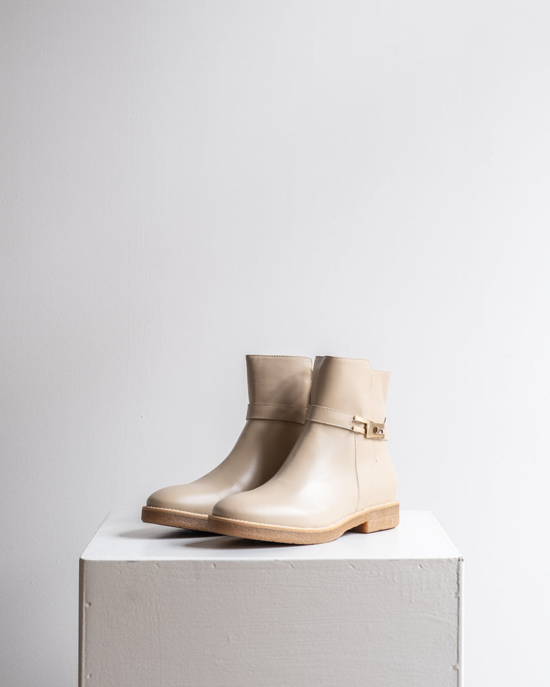 LEATHER BUCKLE ANKLE BOOTS - SHOES - SCAPA FASHION - SCAPA OFFICIAL