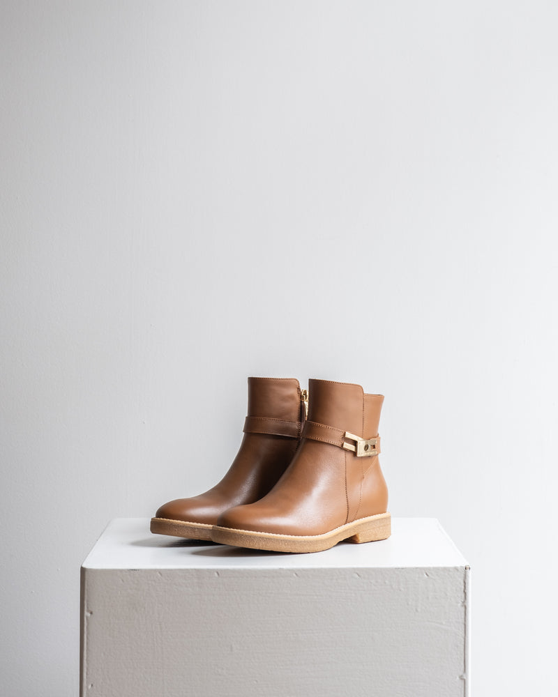 LEATHER BUCKLE ANKLE BOOTS - SHOES - SCAPA FASHION - SCAPA OFFICIAL