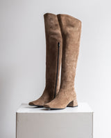 SUEDE KNEE-LENGHT BOOTS MONICA - SHOES - SCAPA FASHION - SCAPA OFFICIAL