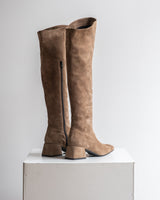 SUEDE KNEE-LENGHT BOOTS MONICA - SHOES - SCAPA FASHION - SCAPA OFFICIAL