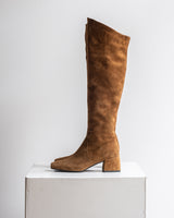 SUEDE KNEE-LENGHT BOOTS MONICA - SHOES - SCAPA FASHION - SCAPA OFFICIAL