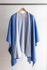 WOOL REVERSIBLE PONCHO NADI - ACCESSOIRES - SCAPA FASHION - SCAPA OFFICIAL