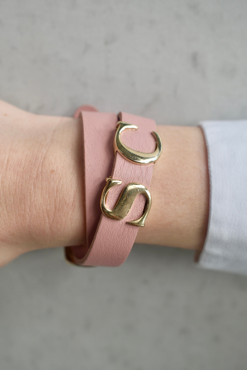 Trevor leather bracelet - Navy - ACCESSOIRES - SCAPA FASHION - SCAPA OFFICIAL