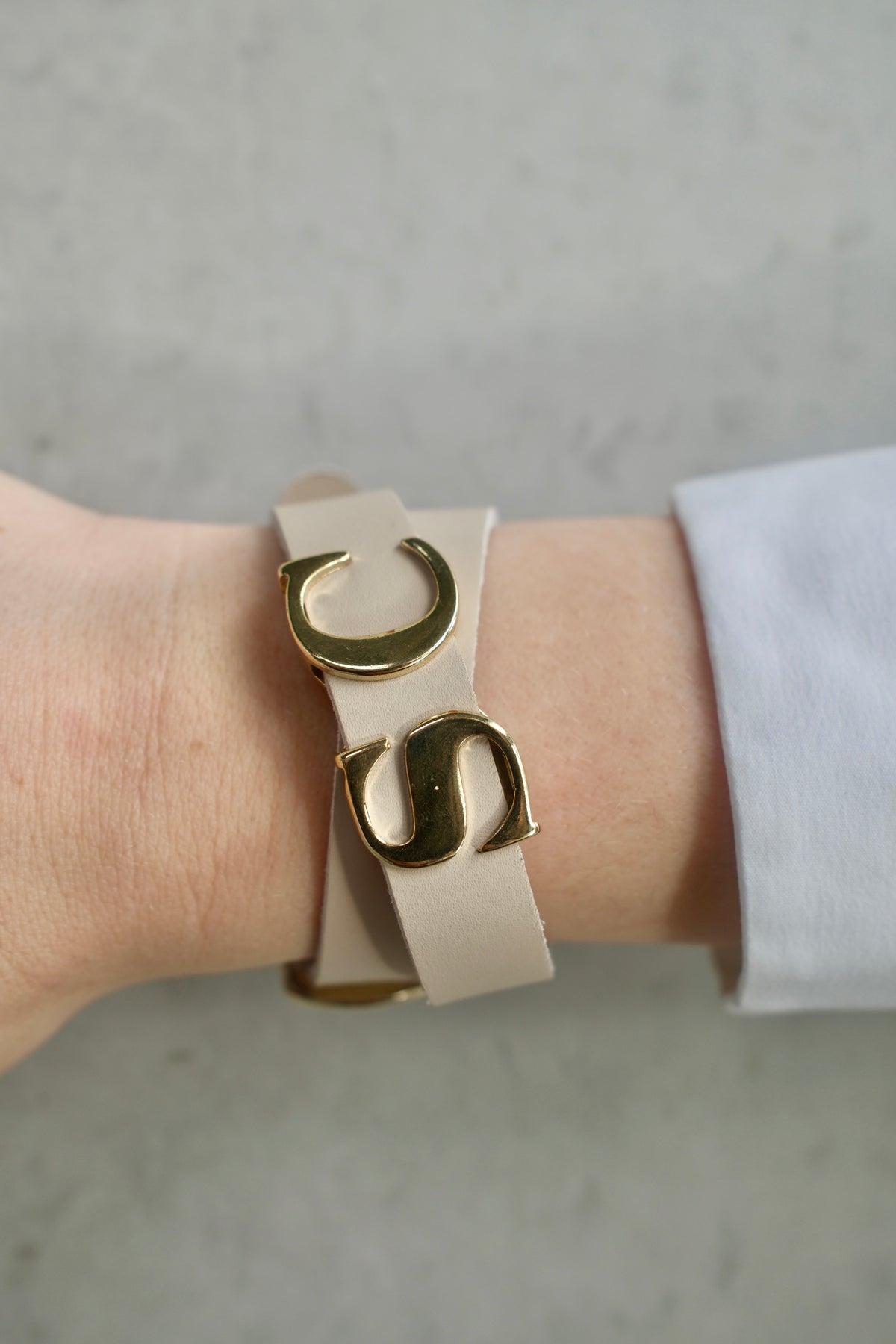 Trevor leather bracelet - Navy - ACCESSOIRES - SCAPA FASHION - SCAPA OFFICIAL