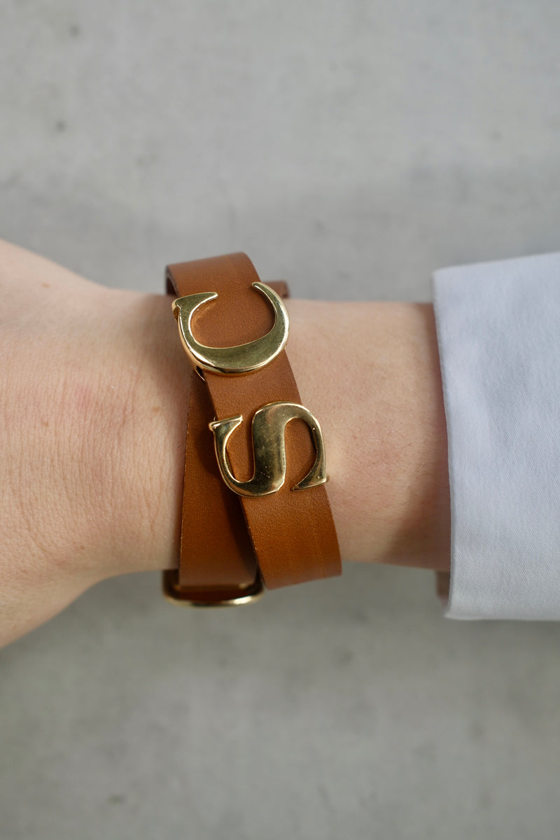 Trevor leather bracelet - Navy - ACCESSOIRES - SCAPA FASHION - SCAPA OFFICIAL