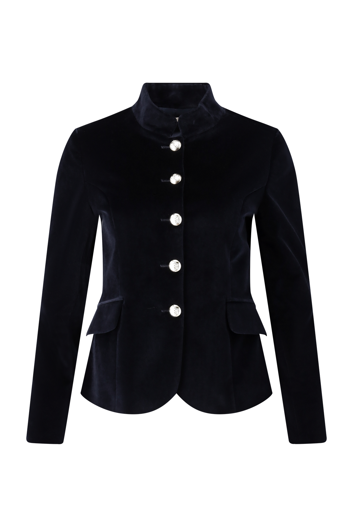COTTON VELVET JACKET DAKOTA - DARK NAVY - JACKETS - SCAPA FASHION - SCAPA OFFICIAL