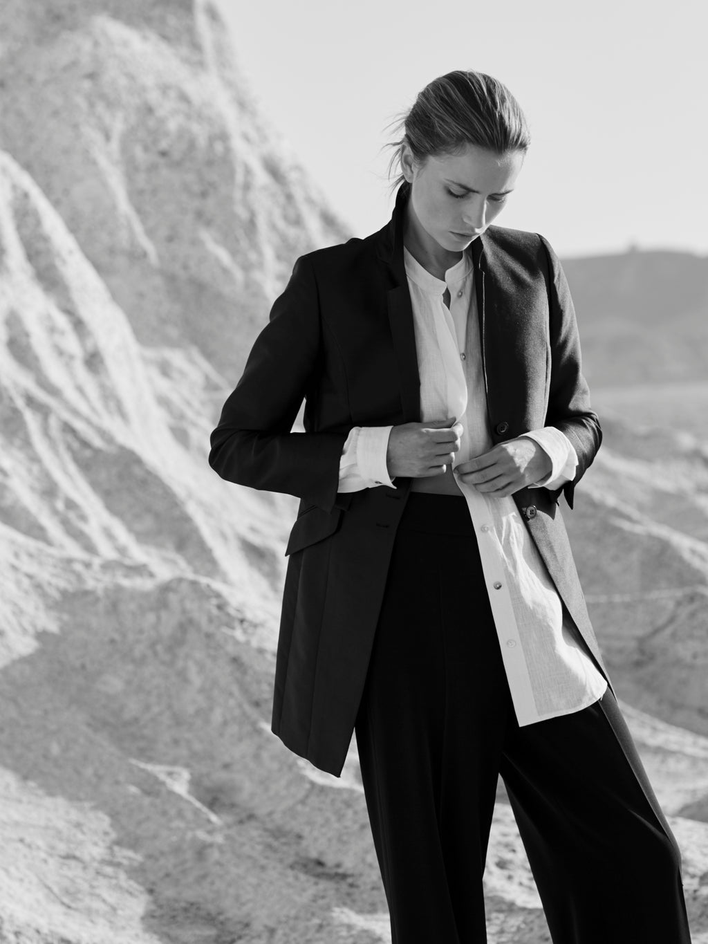 BLACK COOL WOOL JACKET HALIFAX