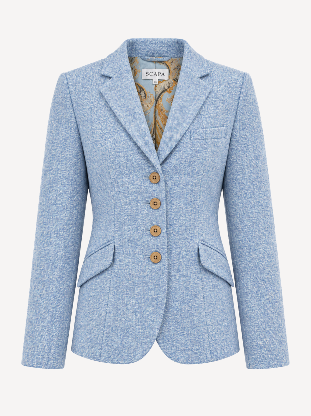 VIRGIN WOOL JACKET HAYWORTH - SKY