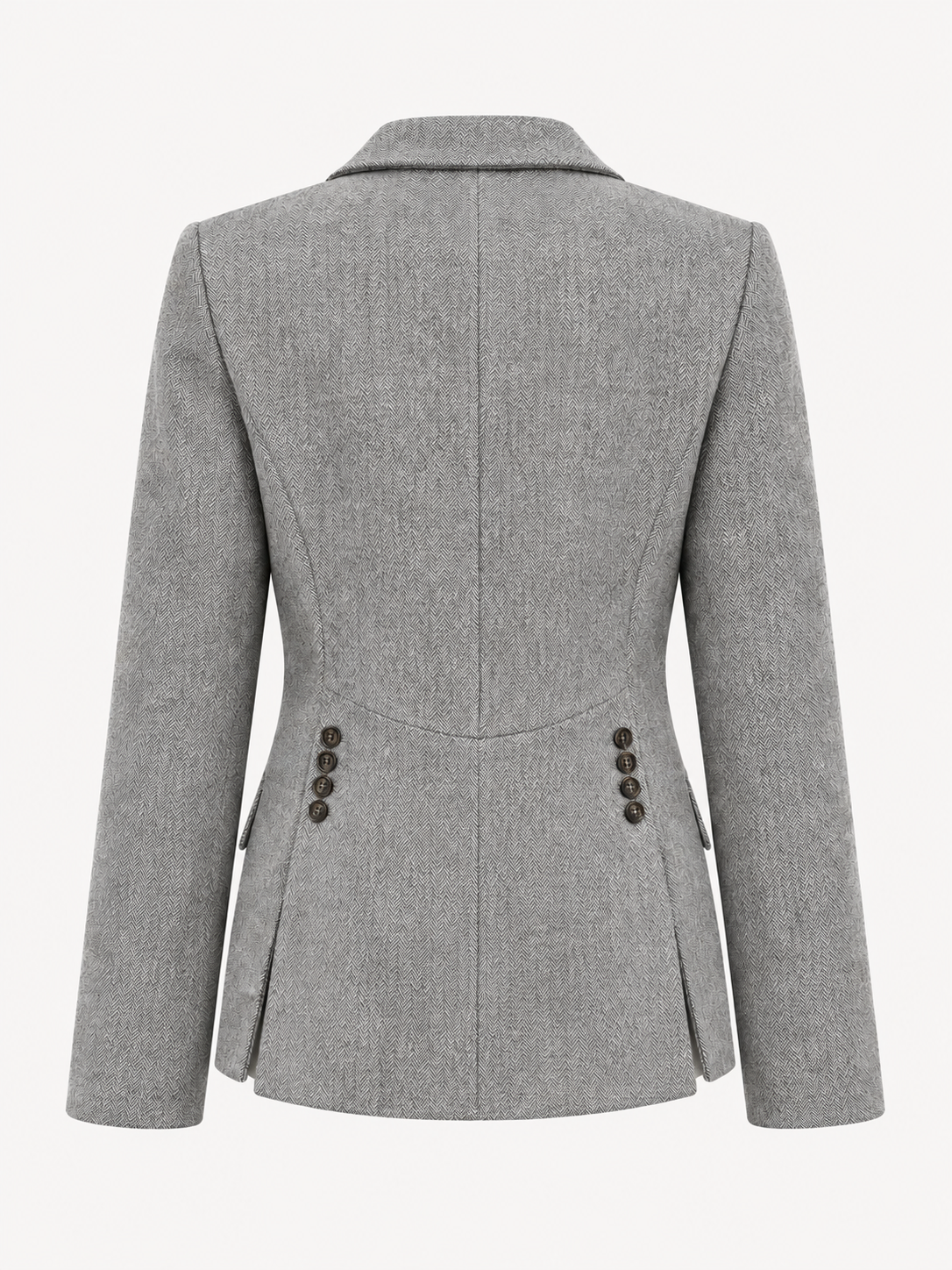 MERINO WOOL JACKET HAYWORTH - HERRINGBONE TAUPE - JACKETS - SCAPA FASHION - SCAPA OFFICIAL