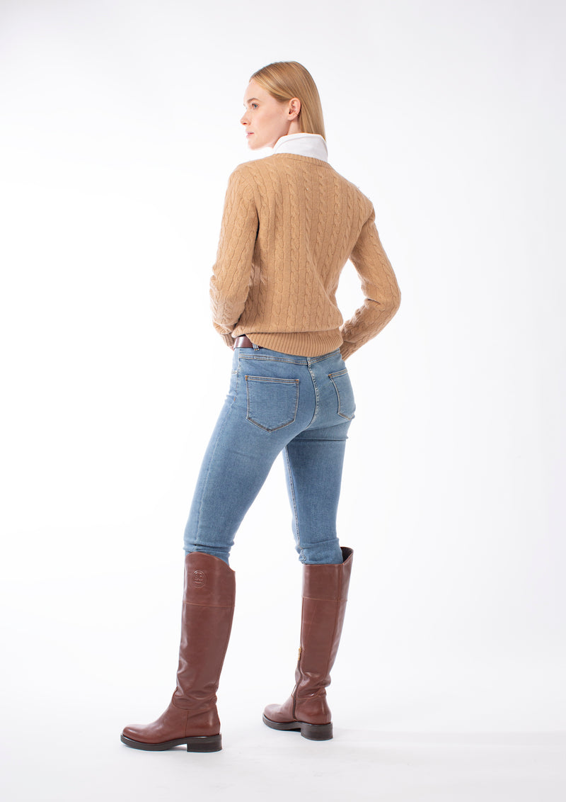CROPPED JEANS MOUDA - DENIM BLUE - TROUSERS - SCAPA FASHION - SCAPA OFFICIAL