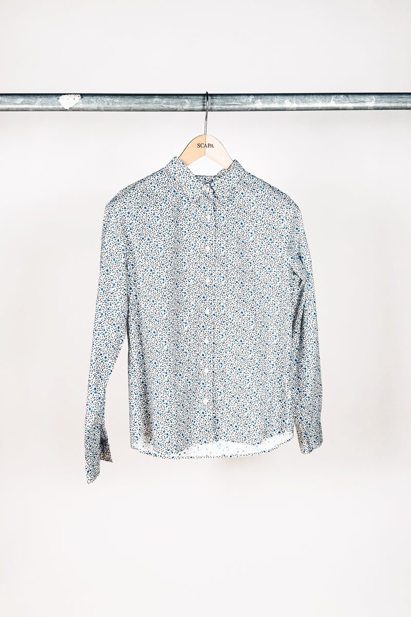 FLOWER PRINT COTTON SHIRT HELINA - SHIRTS - SCAPA FASHION - SCAPA OFFICIAL
