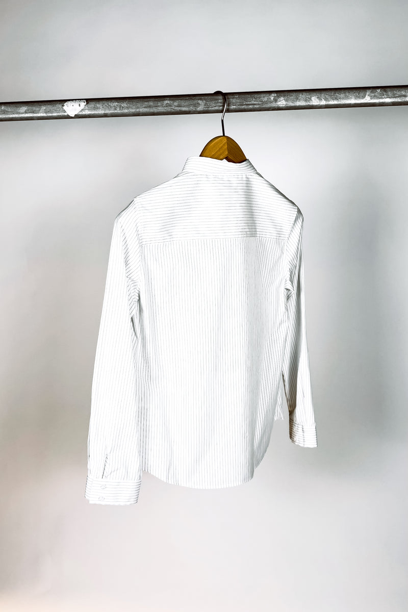 BASIC STRIPED COTTON SHIRT HELINA
