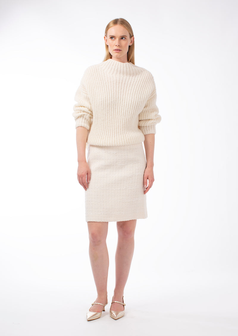 ALPACA WOOL RELAXED CHUNKY-KNIT JUMPER GIOLLINE - PULLS - SCAPA FASHION - SCAPA OFFICIAL