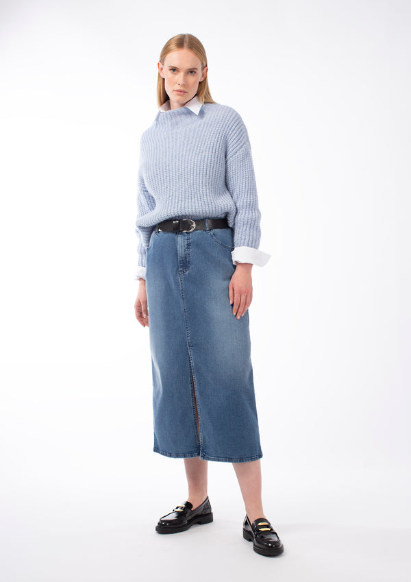 ALPACA WOOL RELAXED CHUNKY-KNIT JUMPER GIOLLINE