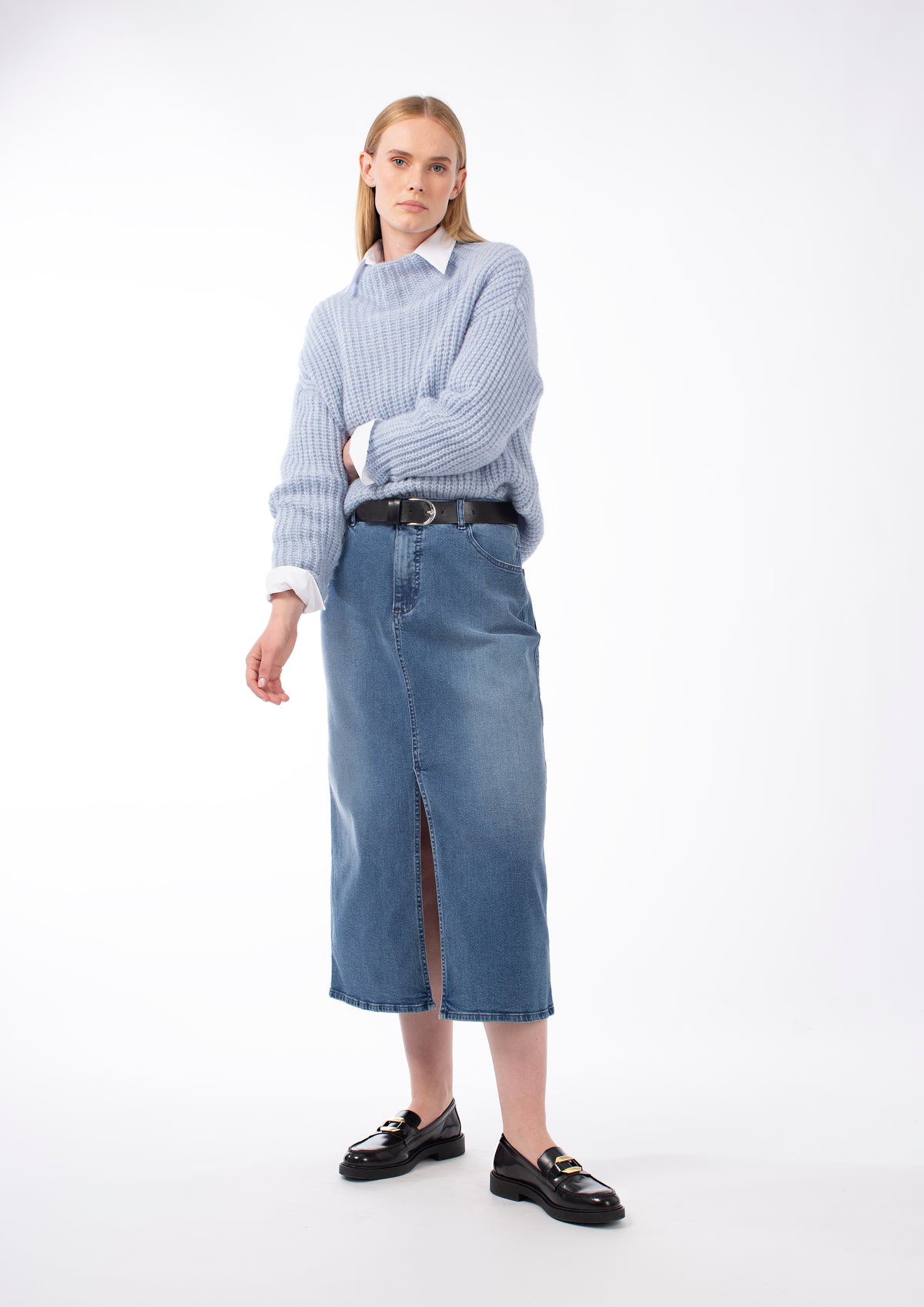 ALPACA WOOL RELAXED CHUNKY-KNIT JUMPER GIOLLINE - PULLS - SCAPA FASHION - SCAPA OFFICIAL