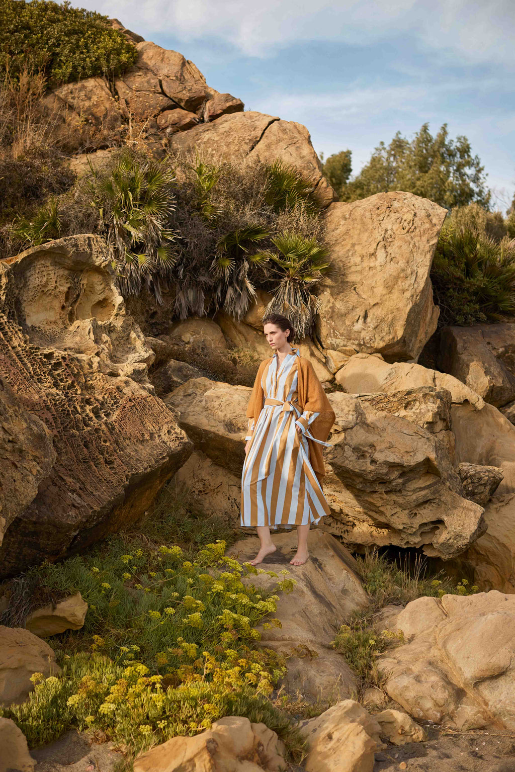 SCAPA - DRESS - SERAFI - ITALIAN STRIPED RIPSTOP