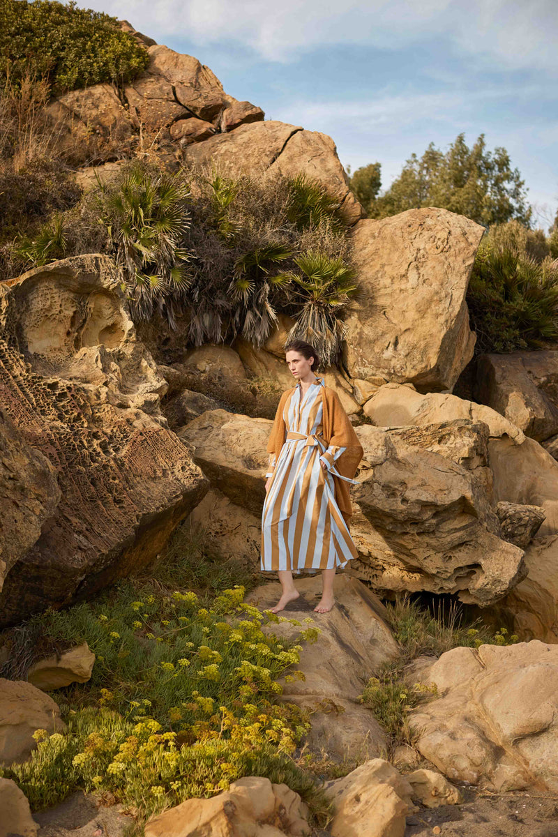 SCAPA - DRESS - SERAFI - ITALIAN STRIPED RIPSTOP
