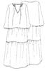 DRESS  LAKSMI - AQUA OR ORANGE MULTICOLOR PRINT