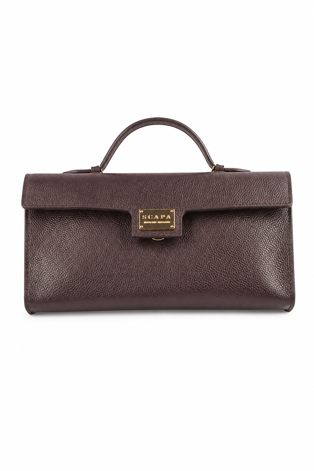 LEATHER BAG - DARK BROWN - BAGS - SCAPA FASHION - SCAPA OFFICIAL