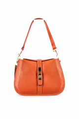 LEATHER HANDBAG MARTA - NAVY/RED/BEIGE/COGNAC (kopie)