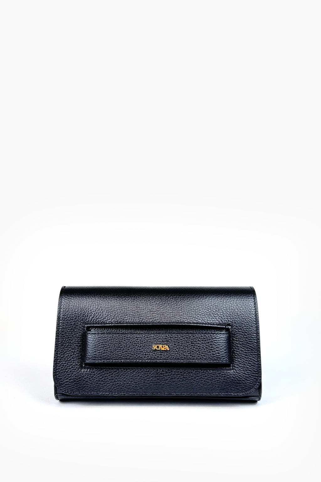 LEATHER CLUTCH - NAVY/COGNAC/BLACK - BAGS - SCAPA FASHION - SCAPA OFFICIAL