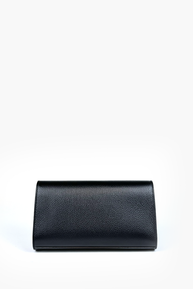 LEATHER CLUTCH - NAVY/COGNAC/BLACK - BAGS - SCAPA FASHION - SCAPA OFFICIAL
