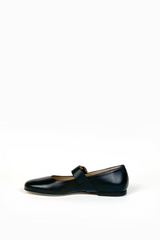 Smooth leather ballerinas