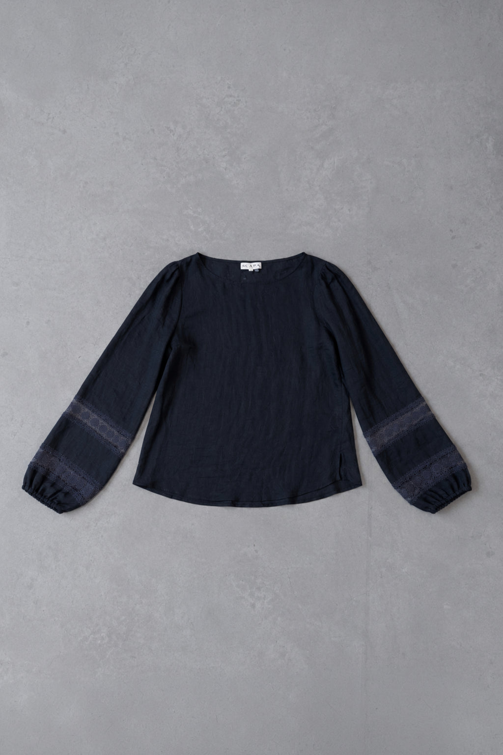 LINEN SHIRT AURELIA - NAVY